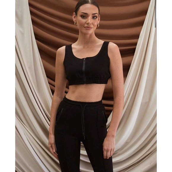 Ivory & chain ILA TOP - BLACK - Picture 4 of 7